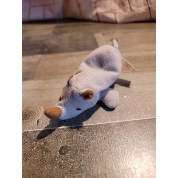 Beanie baby Rhino safari zoo plush animal toy - Picture 2 of 4